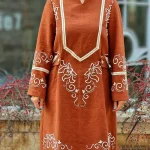 پیراهن دارچین