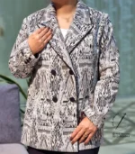 کت ژاکارد لوزی